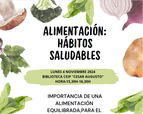 CHARLA PARA FAMILIAS                ALIMENTACIÓN: HÁBITOS SALUDABLES